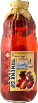 Компот экофуд 1,05л ст/б из кизила