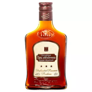 Коньяк российский 3* 0.25 л 40% двкз