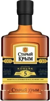 Коньяк старый крым пятилетний российский 0.1 л 40% россия