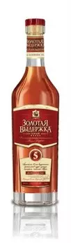 Коньяк золотая выдержка 0,5л 40% российский пятилетний свкз