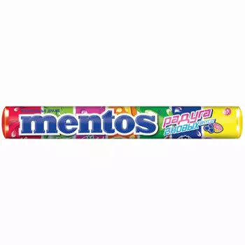 Конфета жевательная Mentos 37г радуга голландия