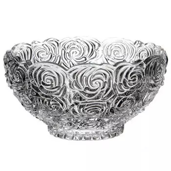 Конфетница 14см розы стекло 355-180