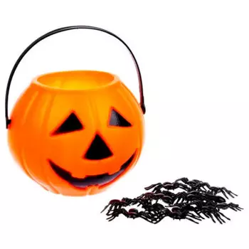 Конфетница с паучками тыква 7641656