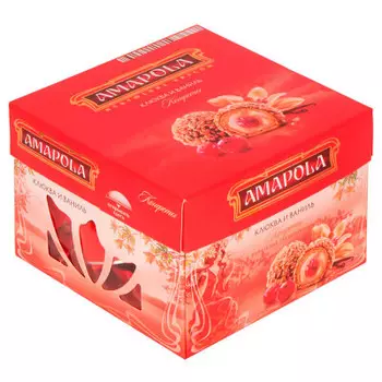 Конфеты амапола 100 г клюква и ваниль