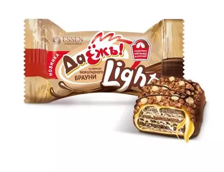 Конфеты даёжь лайт со вкусом шоколадного брауни эссен продакшн
