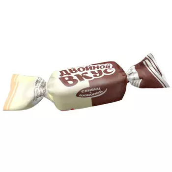 Конфеты двойной вкус 250г сливки шоколад радуга