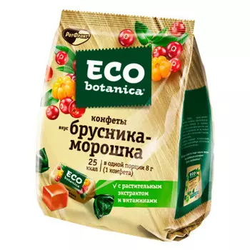 Конфеты Eco Botanica 200г вкус брусника-морошка РотФронт