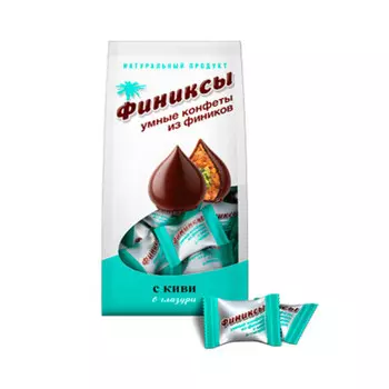 Конфеты фруттолино в шоколадной глазури киви 140г