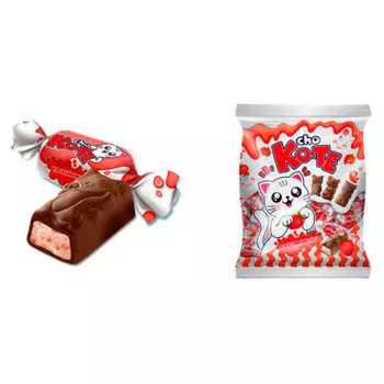 Конфеты Ko-te клубничный 500г пакет Эссен Продакшн