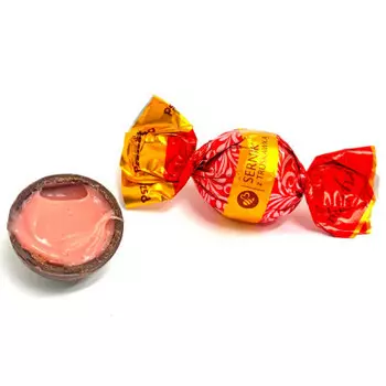 Конфеты пчелка кремовые чизкейк с клубникой польша