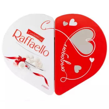 Конфеты раффаэлло трансформер сердце 300 г ферреро