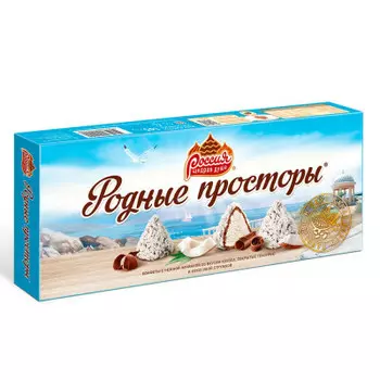 Конфеты Родные Просторы 120г с кокосовой стружкой Nestle