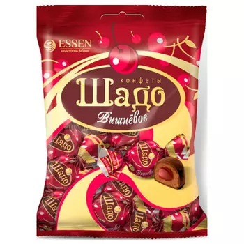 Конфеты шадо вишневое 200 г с желейной начинкой эссен продакшн пакет