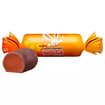 Конфеты шоколадный Ушастик 180г с орехом в глазури микс