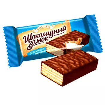 Конфеты шоколадный замок сгущенное молоко рошен