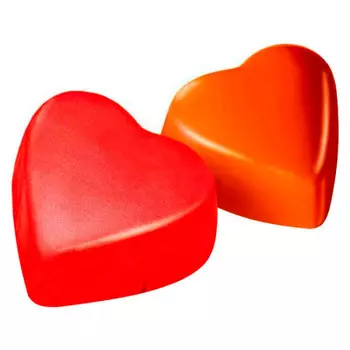 Конфеты в форме сердца с ореховым кремом победа