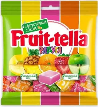Конфеты жев. фрут-телла 70 г радуга ван мелле