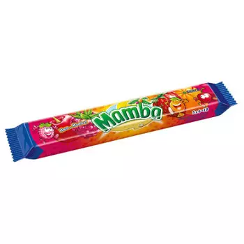 Конфеты жевательные Mamba 79,5г апельсин малина вишня клубника