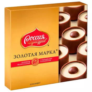 Конфеты россия щедрая душа голд селекшн 184 г карамель арахис