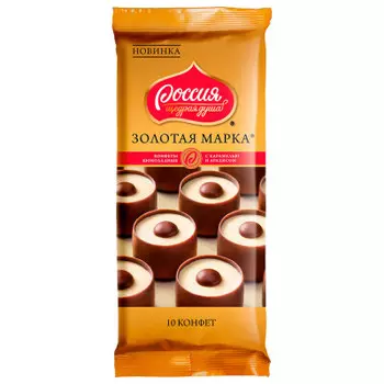 Конфеты золотая марка 92 г карамель арахис