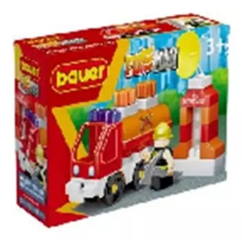Конструктор бауер файрмен пожарная машина с цистерной 738