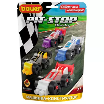 Конструктор Bauer гоночная машина Pit-Stop в пакете 806