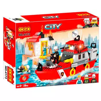 Конструктор Cogo 316 деталей пожарная служба cgbx4173