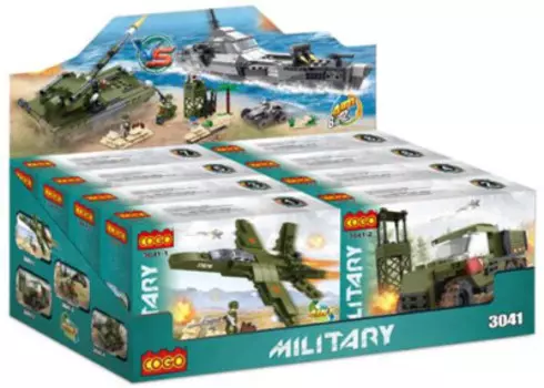 Конструктор Cogo 99-124 детали армия cgbx3041