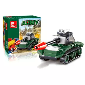 Конструктор джай стар 26 деталей танк 23022