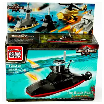 Конструктор Enlighten Brick 22 детали боевая зона субмарина 1222/ г79605