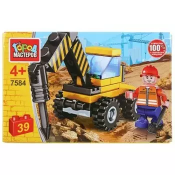 Конструктор город мастеров 39 деталей стройка бур 304215