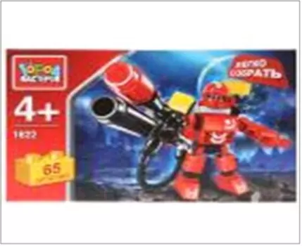 Конструктор город мастеров 65деталей космический воин легко собрать в/к 218609