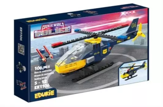 Конструктор кого 106 деталей полиция cgbxek1106