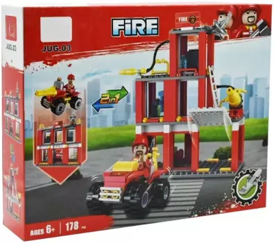 Конструктор кого 178 деталей пожарная служба cgbx3022-3