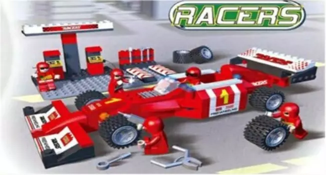 Конструктор кого 218 деталей гоночный автомобиль cgbx3401