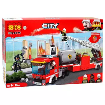 Конструктор кого 414 деталей пожарная служба 30.5 х41 х6.3 см