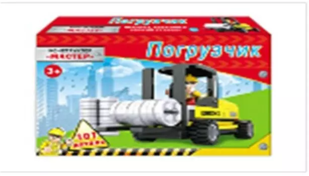 Конструктор рыжий кот 101 деталь погрузчик к-6774