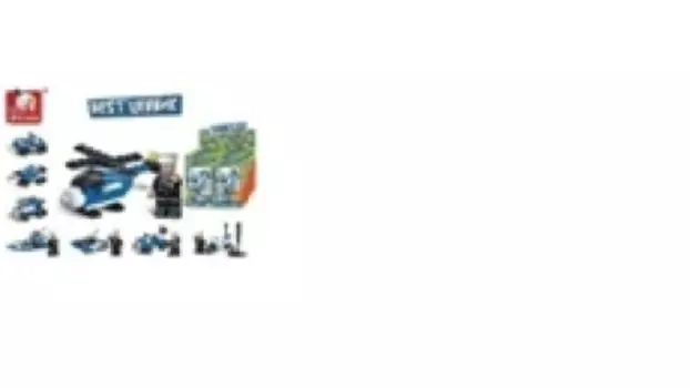 Конструктор с+с тойз бестценник полиция в дисплее 8шт 55054