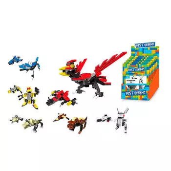 Конструктор S+S Toys BESTценник драконы в дисплее 55011