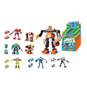 Конструктор S+S Toys BESTценник трансформер в дисплее 6шт 55009