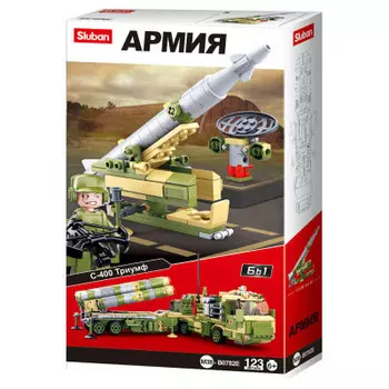 Конструктор Sluban 123 деталей армия ракетная установка в/к jb0912328