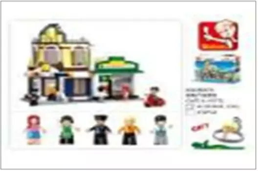 Конструктор слубан 470 деталей отель+кафе m38-b0575