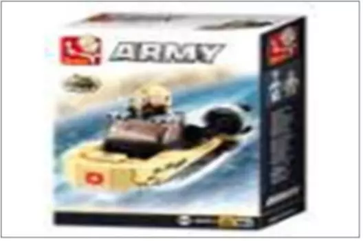 Конструктор слубан 73 детали армия-катер m38-b0587h