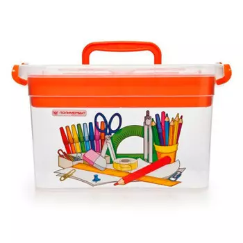 Контейнер для хранения 6.5л важные мелочи с вкладышами Полимербыт 4380902