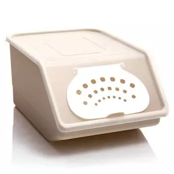 Контейнер для овощей 7,6л Полимербыт коричневый 438200000