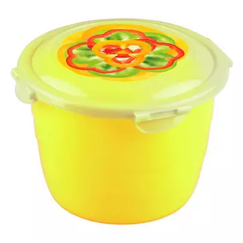 Контейнер для продуктов 3 л клик энд лок декором бытпласт 4311943