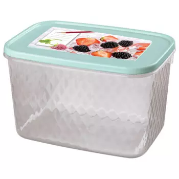 Контейнер для замораживания и хранения продуктов 1.7 л фибо декор кристалл светло-голубой 431130131