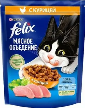 Корм для кошек Felix 200 г мясное объедение с курицей