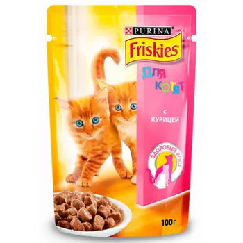 Корм для кошек Friskies 100г для котят с курицей в подливе