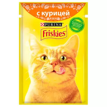 Корм для кошек фрискис 85 г с курицей